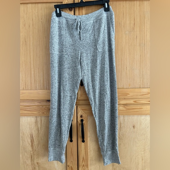 Soma Heather Gray Lounge Slub Banded Ankle Pajama Pants Sz S Retail $54 - Picture 2 of 8